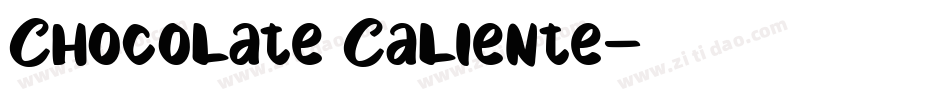 Chocolate Caliente字体转换